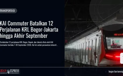 KAI Commuter Batalkan 12 Perjalanan KRL Bogor-Jakarta hingga Akhir September