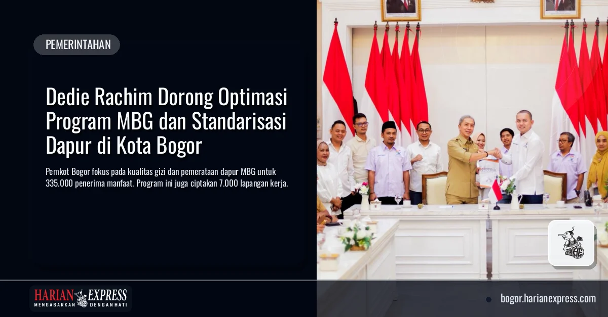Dedie Rachim Dorong Optimasi Program MBG dan Standarisasi Dapur di Kota Bogor