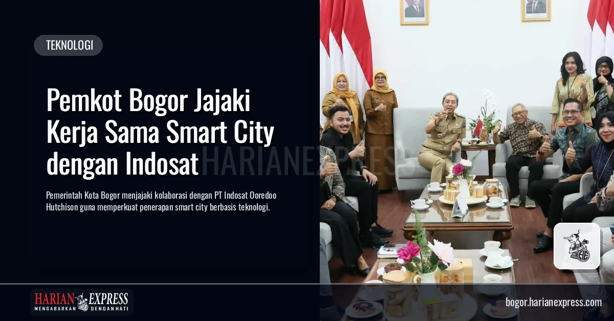 Pemkot Bogor Jajaki Kerja Sama Smart City dengan Indosat