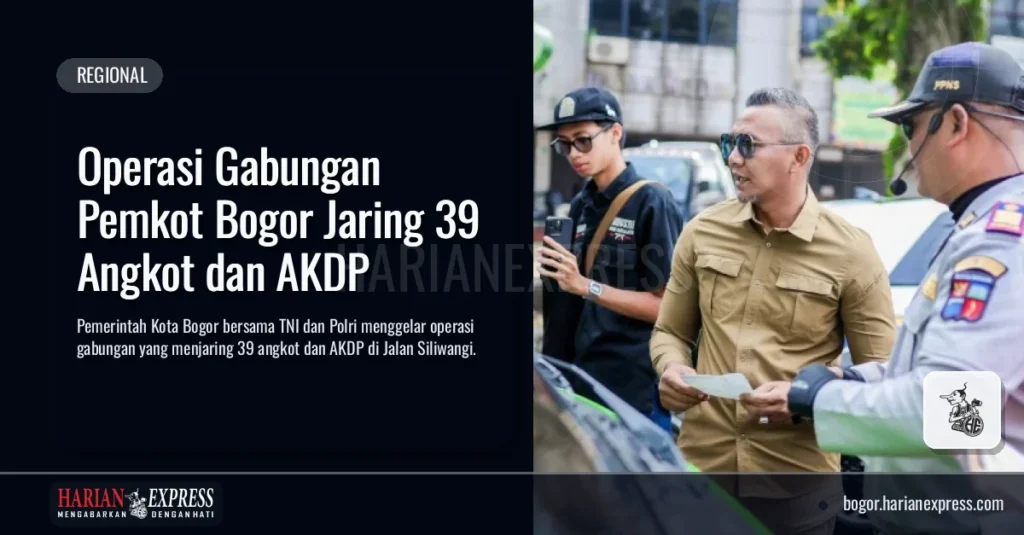 Operasi Gabungan Pemkot Bogor Jaring 39 Angkot dan AKDP