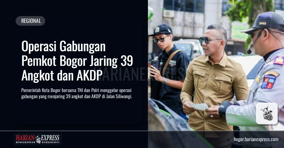 Operasi Gabungan Pemkot Bogor Jaring 39 Angkot dan AKDP