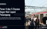 Peron 4 dan 5 Stasiun Bogor Kini Layani Penumpang