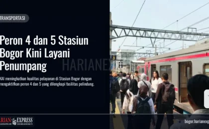 Peron 4 dan 5 Stasiun Bogor Kini Layani Penumpang