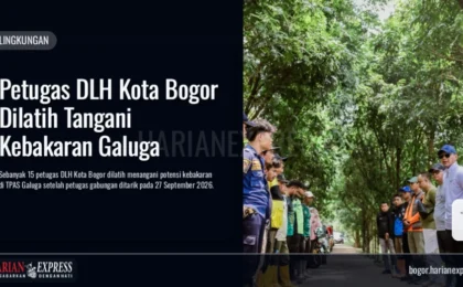 Petugas DLH Kota Bogor Dilatih Tangani Kebakaran Galuga