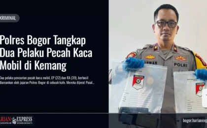 Polres Bogor Tangkap Dua Pelaku Pecah Kaca Mobil di Kemang