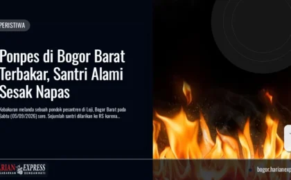 Ponpes di Bogor Barat Terbakar, Santri Alami Sesak Napas