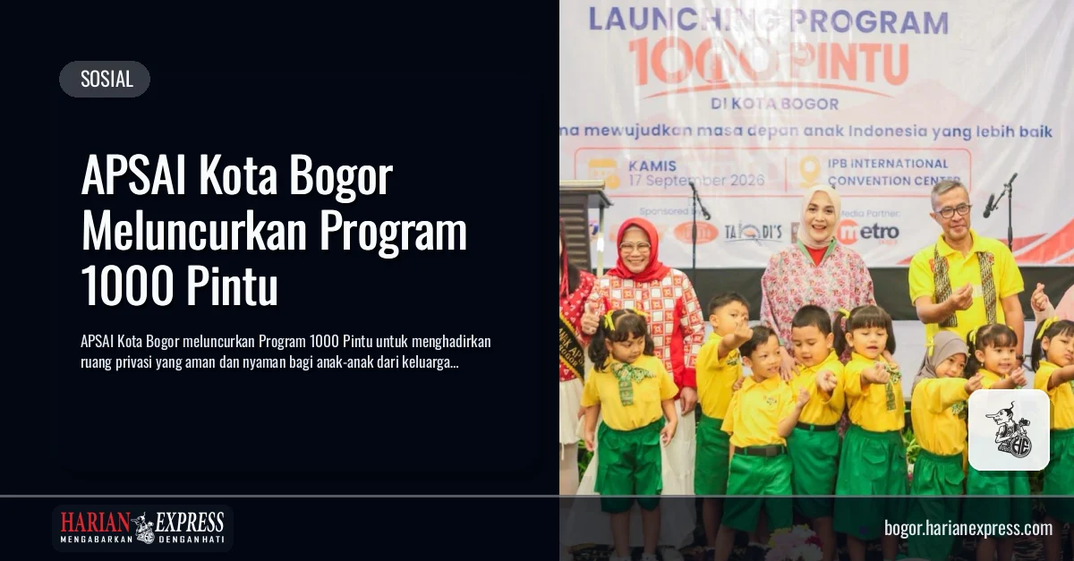 APSAI Kota Bogor Meluncurkan Program 1000 Pintu