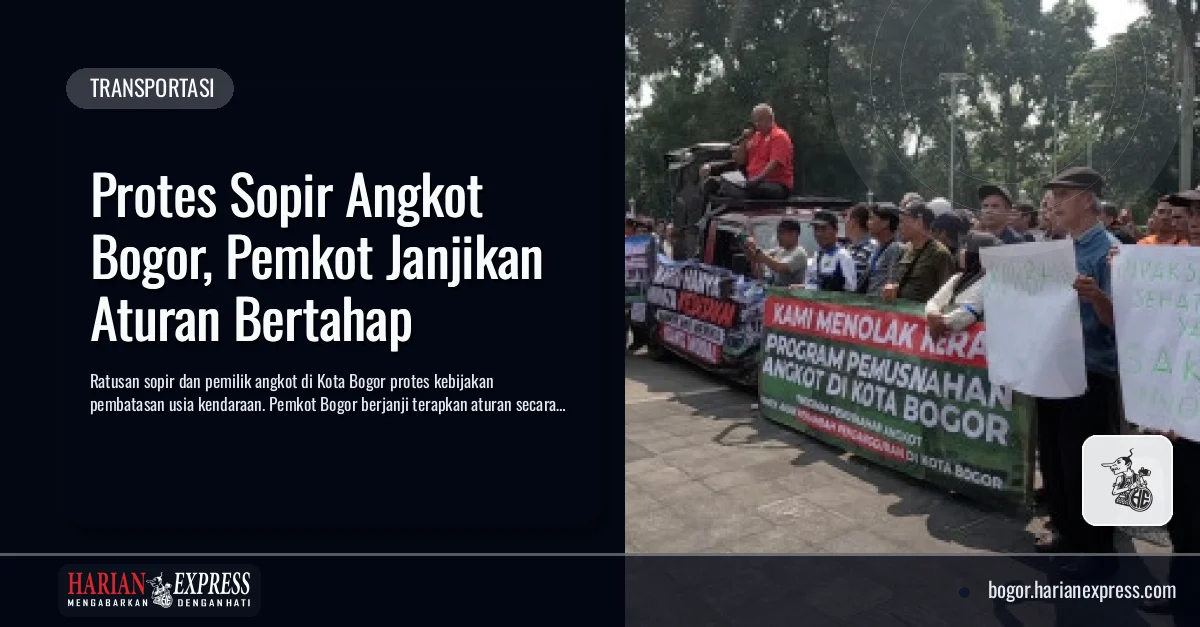 Protes Sopir Angkot Bogor, Pemkot Janjikan Aturan Bertahap