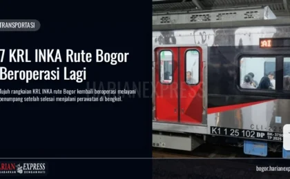 7 KRL INKA Rute Bogor Beroperasi Lagi