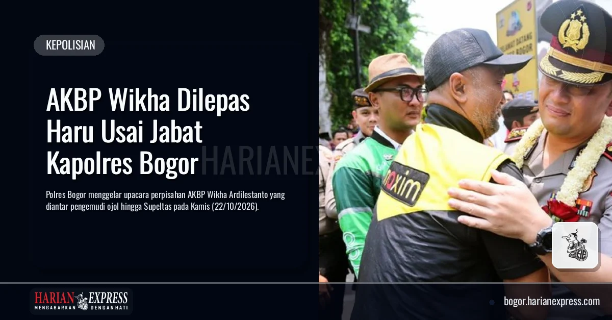 AKBP Wikha Dilepas Haru Usai Jabat Kapolres Bogor