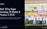 Atlet SOIna Bogor Sumbang 28 Medali di Pesonas II 2026