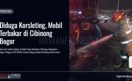 Diduga Korsleting, Mobil Terbakar di Cibinong Bogor