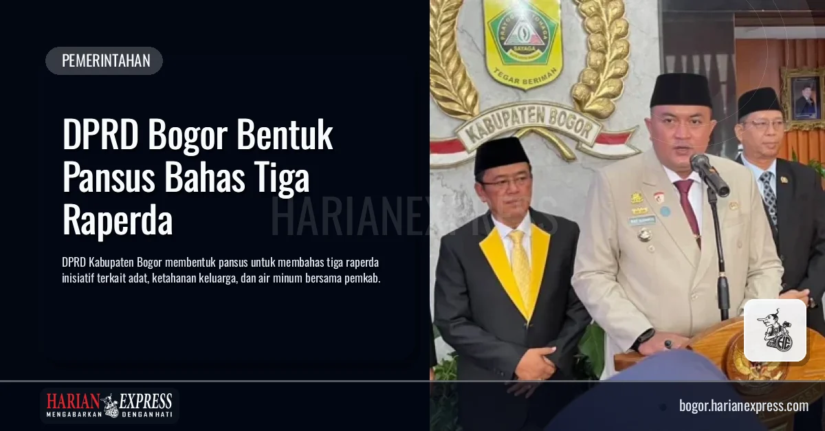 DPRD Bogor Bentuk Pansus Bahas Tiga Raperda