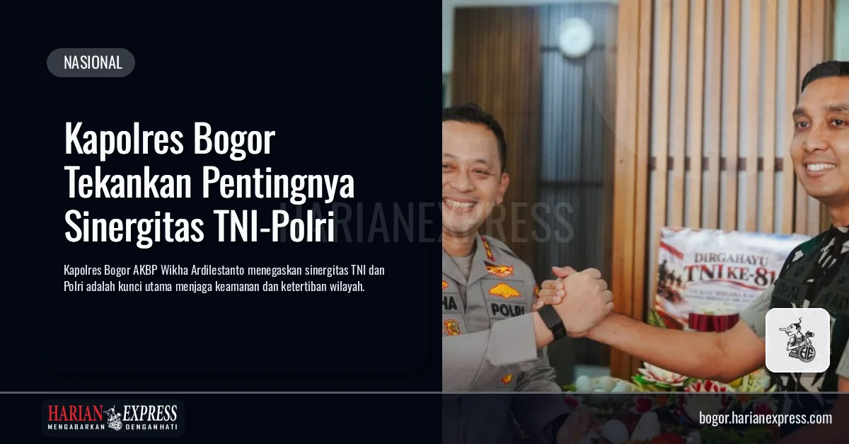 Kapolres Bogor Tekankan Pentingnya Sinergitas TNI-Polri