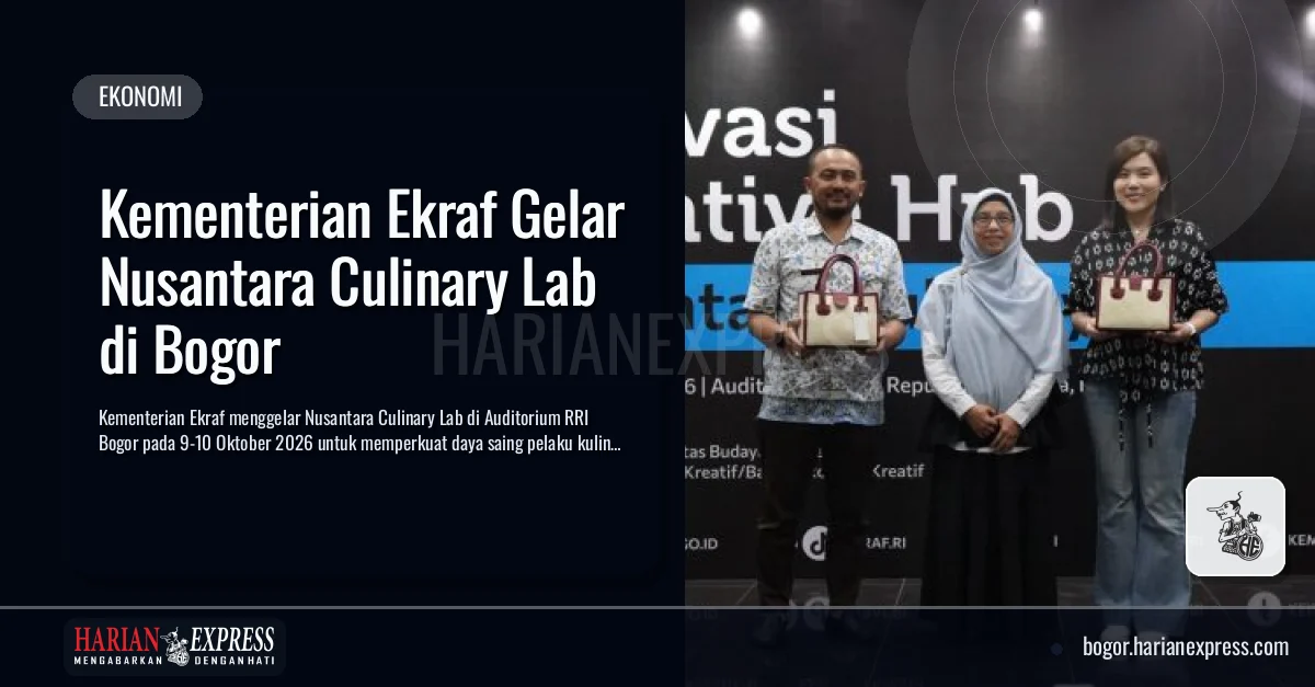 Kementerian Ekraf Gelar Nusantara Culinary Lab di Bogor