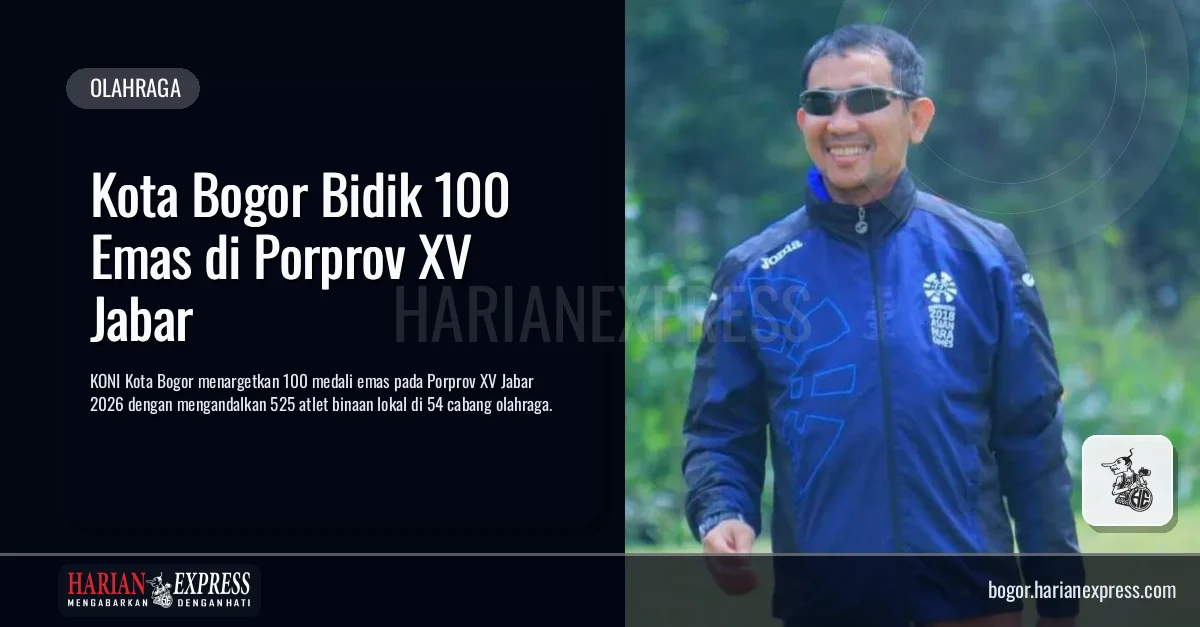 Kota Bogor Bidik 100 Emas di Porprov XV Jabar
