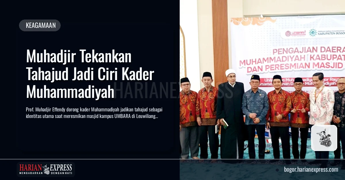 Muhadjir Tekankan Tahajud Jadi Ciri Kader Muhammadiyah