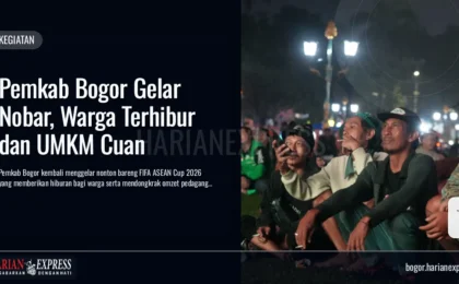 Pemkab Bogor Gelar Nobar, Warga Terhibur dan UMKM Cuan