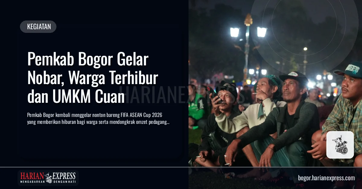 Pemkab Bogor Gelar Nobar, Warga Terhibur dan UMKM Cuan