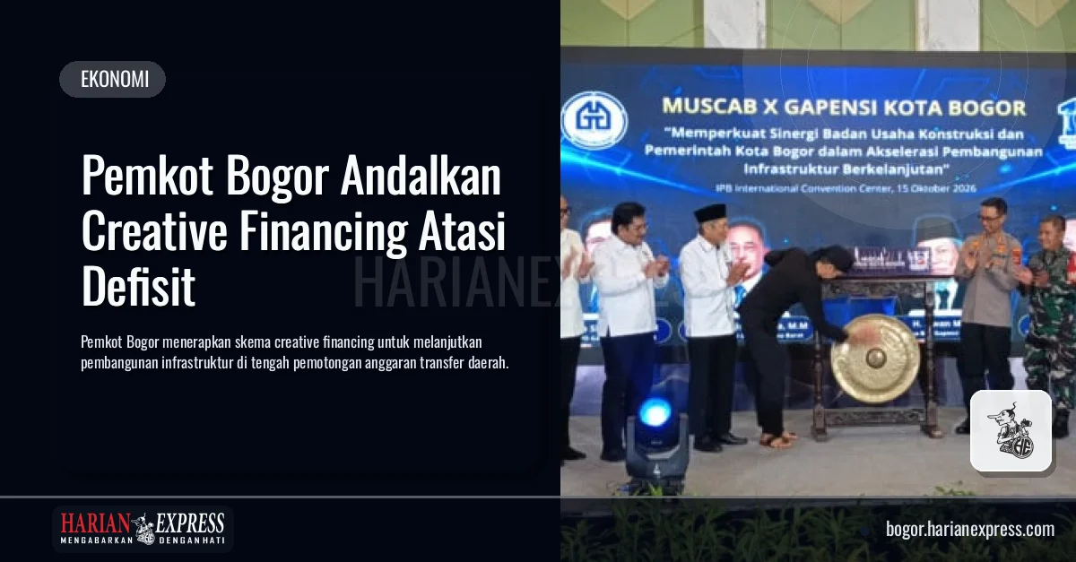 Pemkot Bogor Andalkan Creative Financing Atasi Defisit