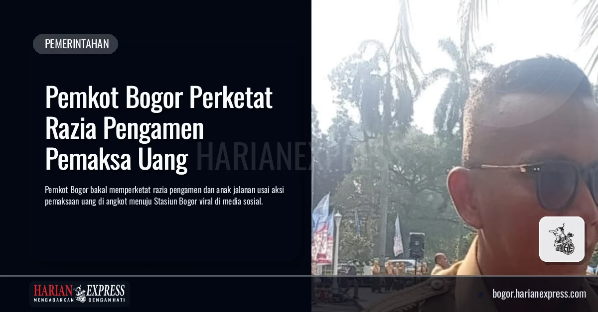 Pemkot Bogor Perketat Razia Pengamen Pemaksa Uang