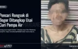Pencari Rongsok di Bogor Ditangkap Usai Curi Pompa Air