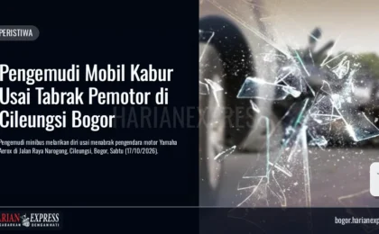 Pengemudi Mobil Kabur Usai Tabrak Pemotor di Cileungsi Bogor