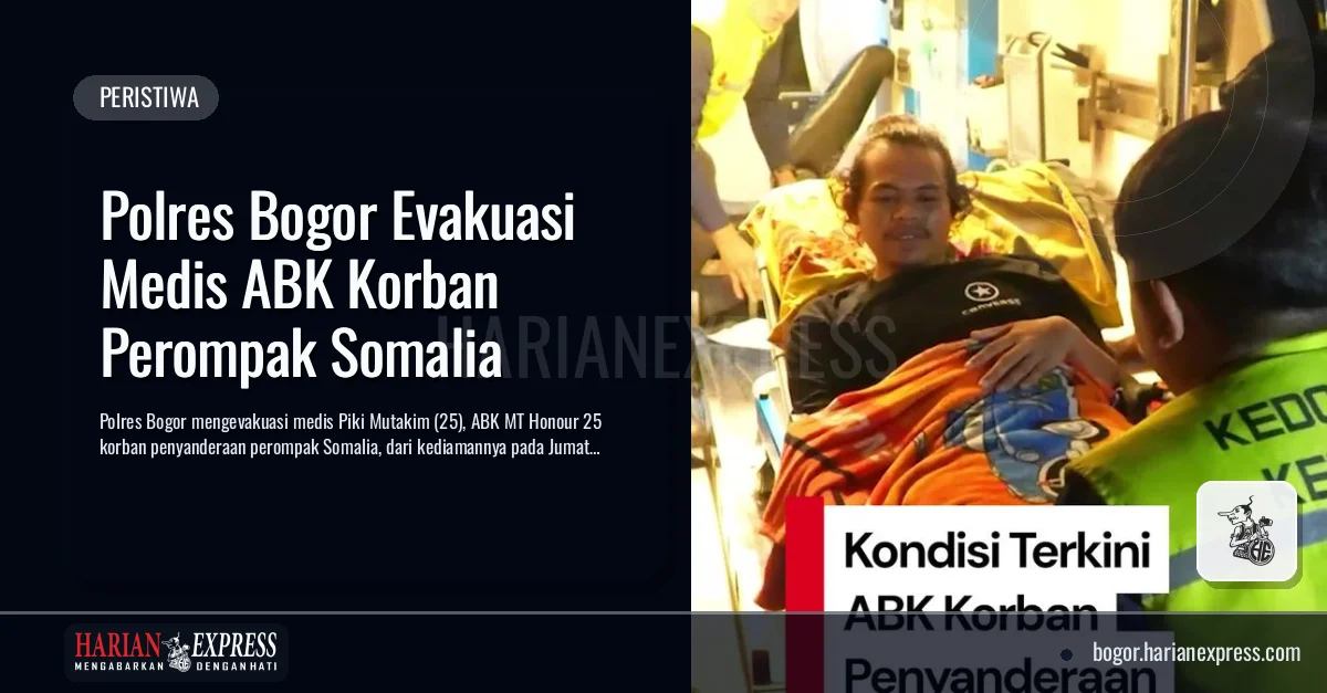 Polres Bogor Evakuasi Medis ABK Korban Perompak Somalia