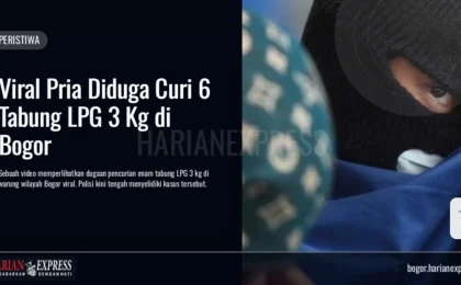 Viral Pria Diduga Curi 6 Tabung LPG 3 Kg di Bogor