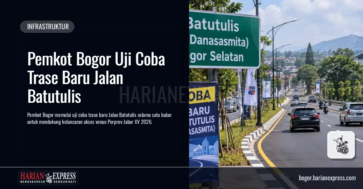 Pemkot Bogor Uji Coba Trase Baru Jalan Batutulis