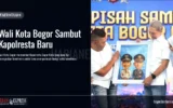 Wali Kota Bogor Sambut Kapolresta Baru