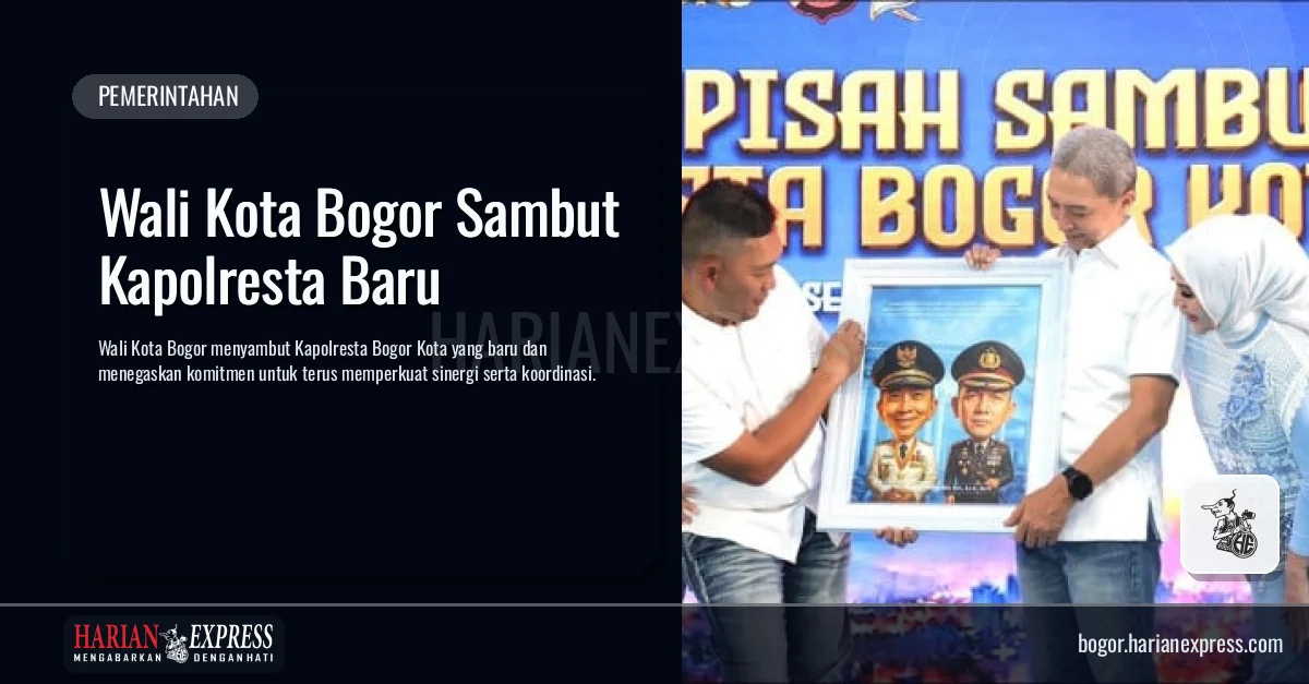Wali Kota Bogor Sambut Kapolresta Baru